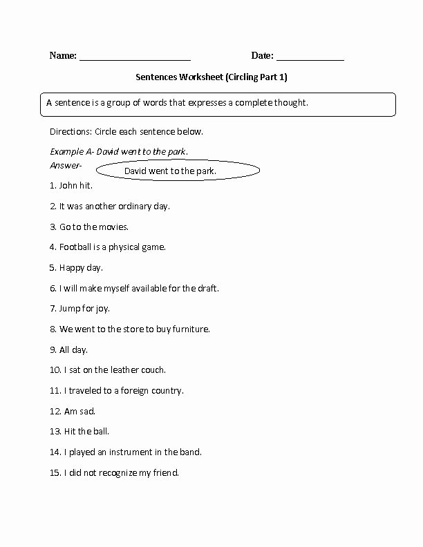 Parts Of A Sentence Worksheet Awesome 25 Best Ideas About Simple Sentences On Pinterest