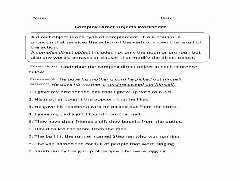 Parts Of A Sentence Worksheet Luxury Verbals Worksheet Free Printable Worksheets