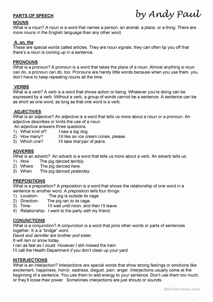 Parts Of Speech Review Worksheet Awesome Agreeing&amp; Disagreeing Dialogue Expressions Worksheet