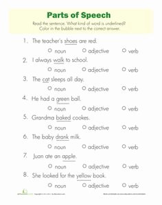 Parts Of Speech Review Worksheet Beautiful Parts Of Speech Poem Homeschooling Pinterest