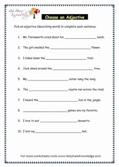 Parts Of Speech Review Worksheet New Grade 3 Grammar topic 34 Articles Worksheets Lets