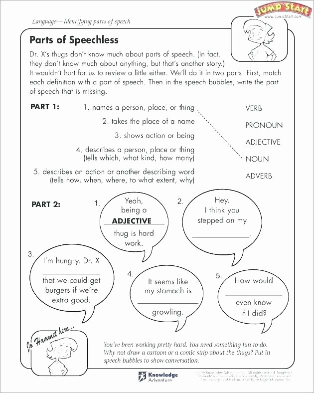 Parts Of Speech Worksheet Pdf Best Of Exercises Parts Speech for Class 8