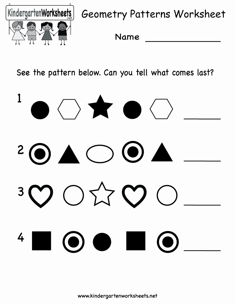 Patterns Worksheet for Kindergarten New 8 Best Of Abc Pattern Worksheets Kindergarten
