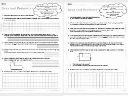 Perimeter Word Problems Worksheet Fresh area &amp; Perimeter Word Problems Differentiated Worksheets