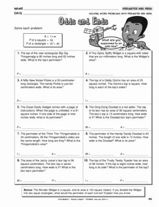 Perimeter Word Problems Worksheet Inspirational Results for Math Worksheets 4 Md A 3