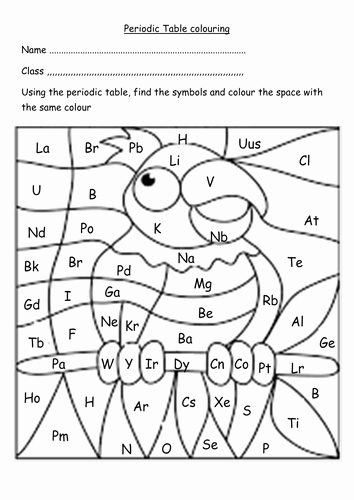 Periodic Table Activity Worksheet Lovely Periodic Table Colouring Worksheets by Wattersonlara