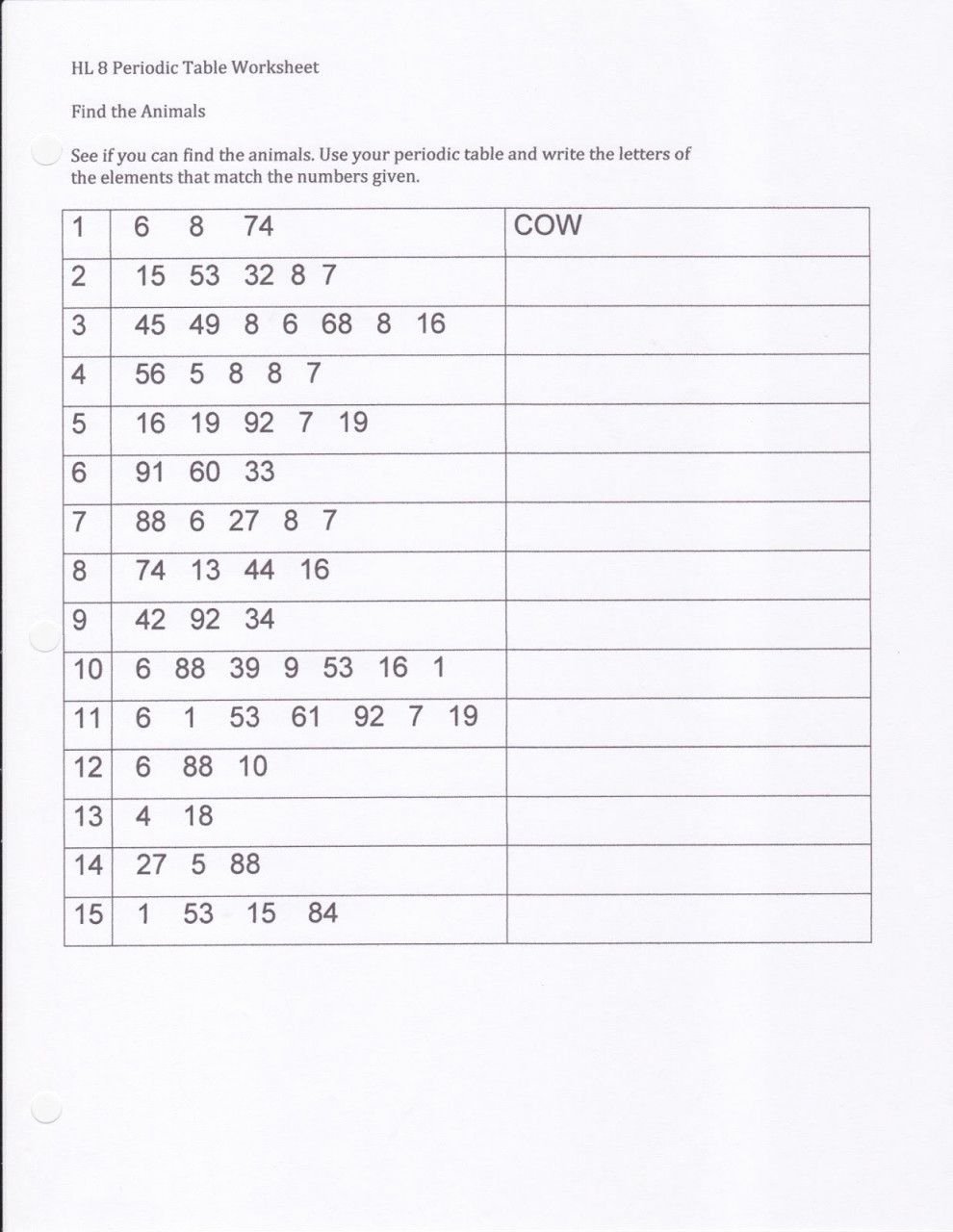 Periodic Table Puzzle Worksheet Answers Fresh Periodic Table Puzzle Crossword Answers