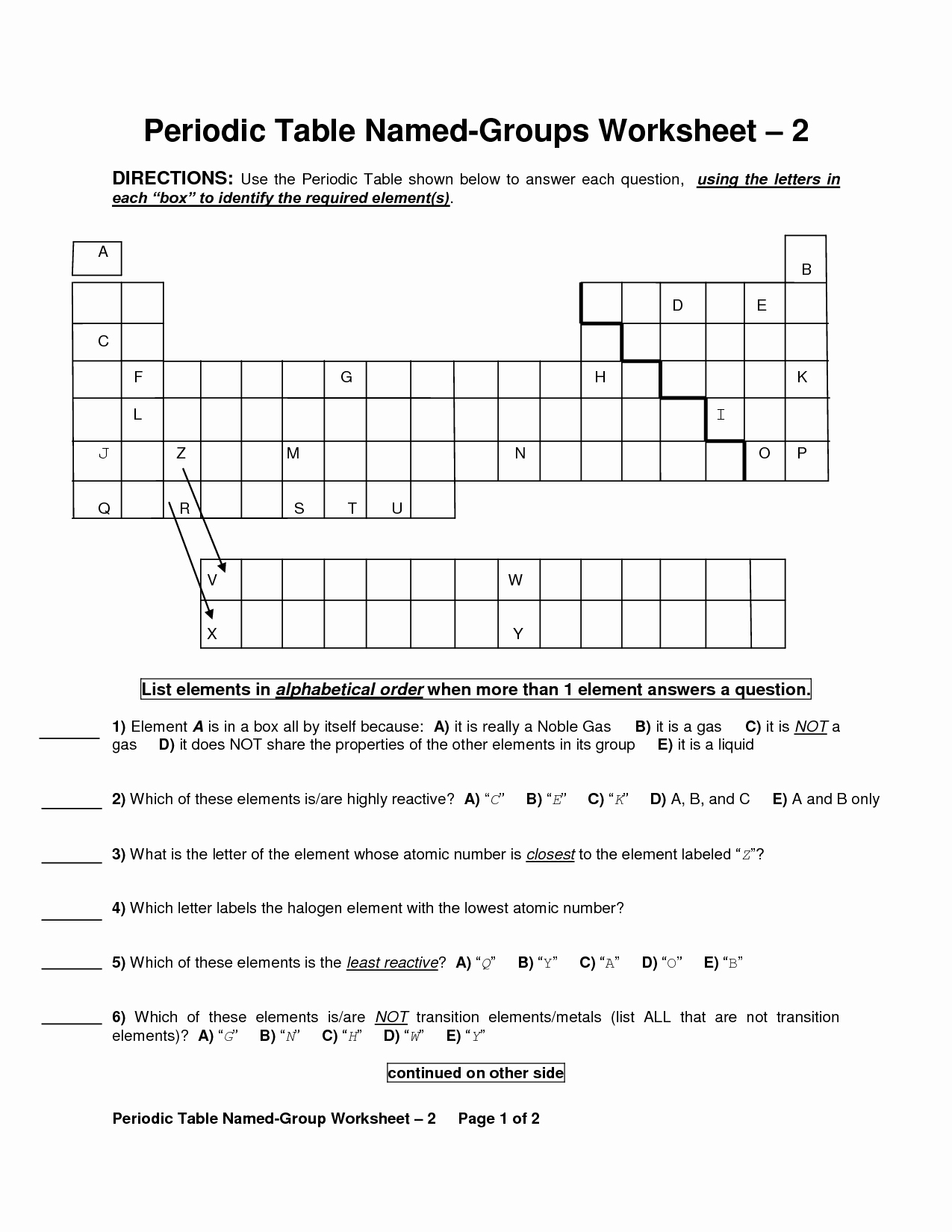 Periodic Table Puzzle Worksheet Answers New 14 Best Of Properties Metals Worksheet