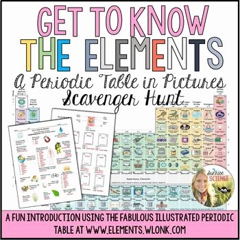 Periodic Table Scavenger Hunt Worksheet Unique Get to Know the Elements A Periodic Table In