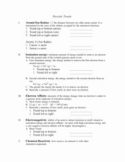 Periodic Trends Practice Worksheet Answers Beautiful Periodic Trends Worksheet 3hulrglf 7uhqgv $wrplf Rq