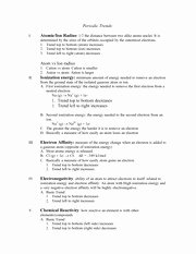 Periodic Trends Practice Worksheet Answers New Periodic Trends Worksheet 3hulrglf 7uhqgv $wrplf Rq