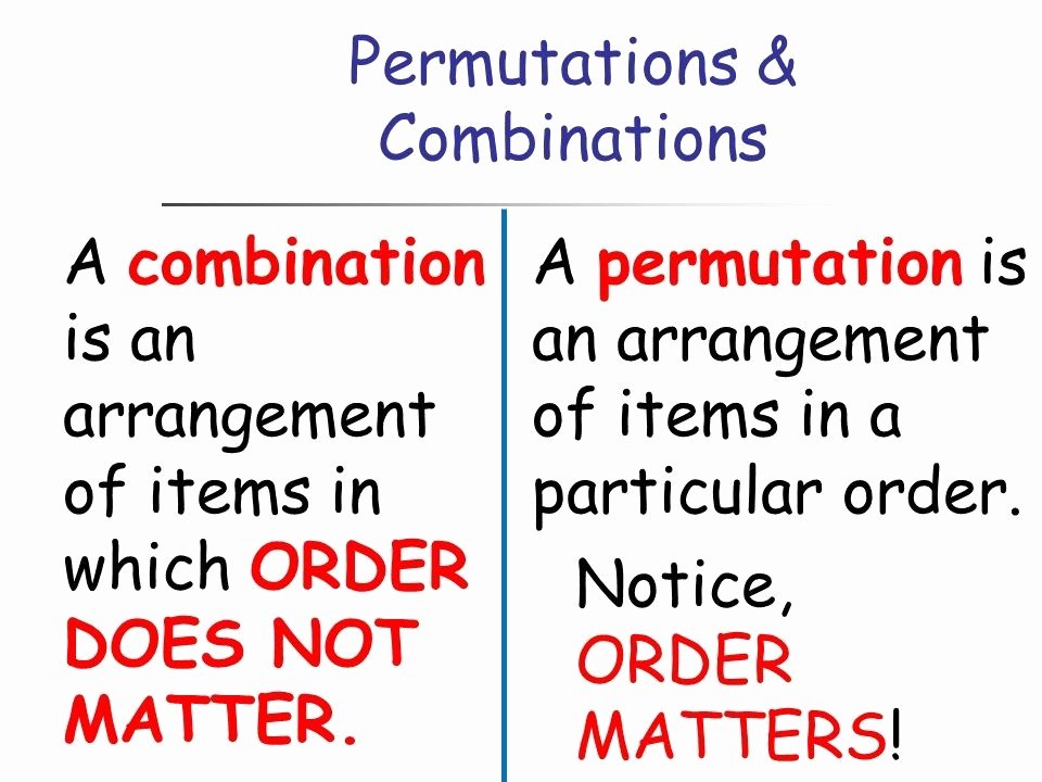 Permutations and Combinations Worksheet Answers Best Of Permutations and Binations Study Material for Iit Jee