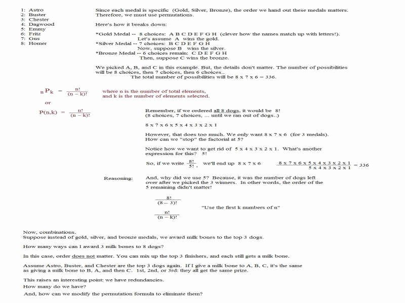 Permutations and Combinations Worksheet Answers Lovely Permutations and Binations Worksheet Answers