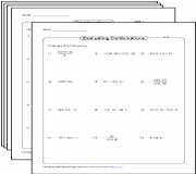 Permutations and Combinations Worksheet Awesome Permutation and Bination Mixed Worksheets
