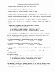 Permutations and Combinations Worksheet Luxury Problem solving with Permutations and Binations