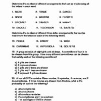 Permutations and Combinations Worksheet Unique Advanced Periodic Trends Pogil