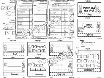 Peter and the Wolf Worksheet Best Of Peter and the Wolf Interactive Worksheets by Trinitymusic