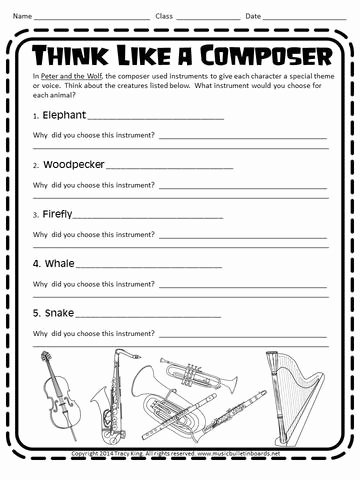 Peter and the Wolf Worksheet New Peter and the Wolf Worksheets and Writing Prompts – the