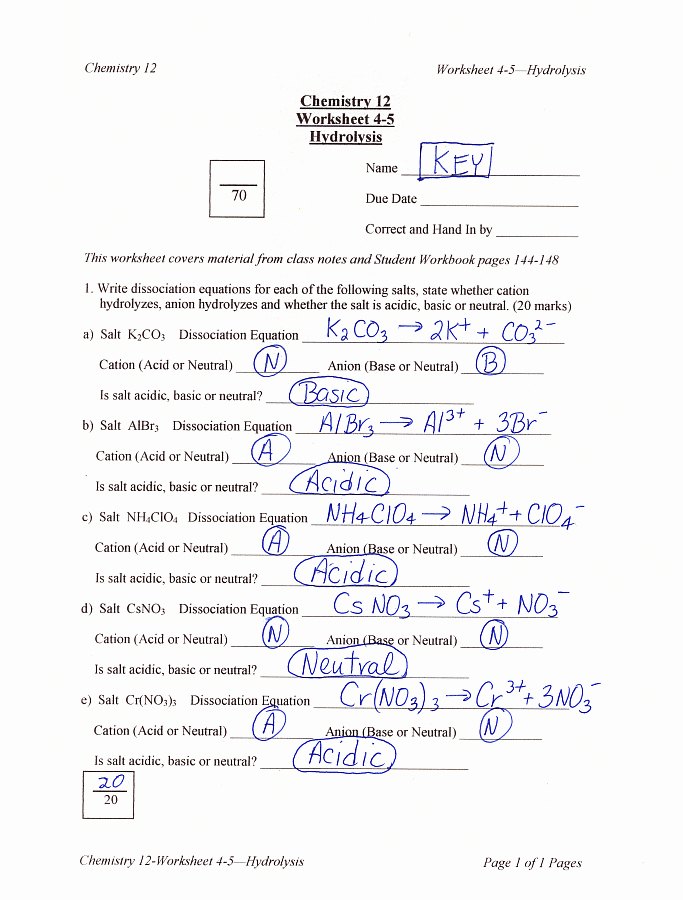 Ph and Poh Worksheet Inspirational 53 Ph and Poh Worksheet Worksheet Ph Calculations Key