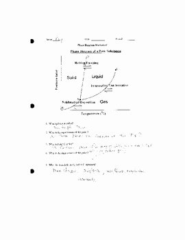 Phase Diagram Worksheet Answers Elegant Phase Diagram Worksheet by Mj