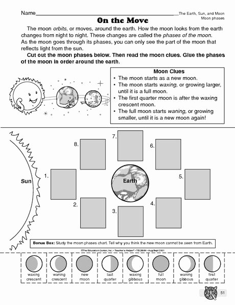 Phases Of the Moon Worksheet Lovely 232 Best Images About Lunar Cycle Moon Phases On