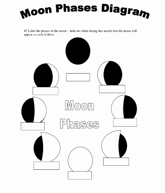 Phases Of the Moon Worksheet Lovely Evaluation Moon Phases