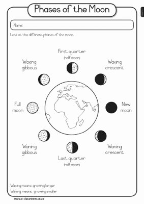 Phases Of the Moon Worksheet Luxury 11 Best Of Moon Phase Blank Worksheet Moon Phases
