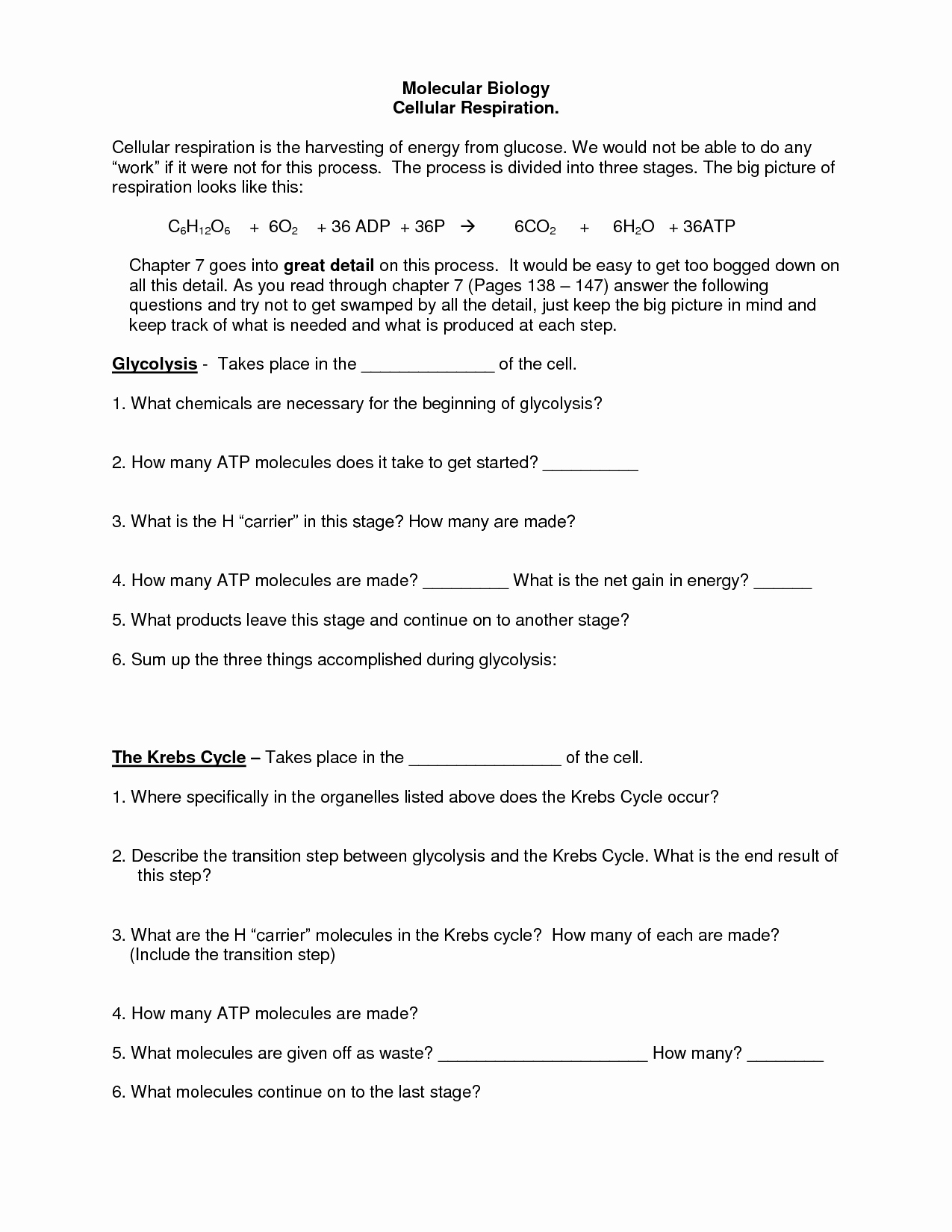 Photosynthesis and Respiration Worksheet Answers Fresh 15 Best Of Cell Respiration Worksheets and Answers