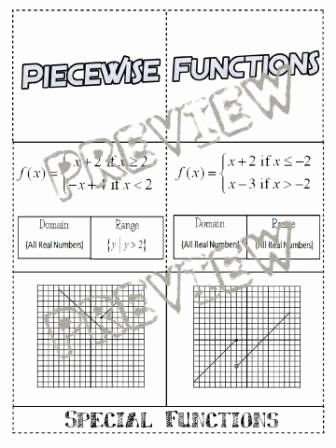 Piecewise Functions Word Problems Worksheet Luxury the Math Magazine Piecewise Functions Foldable