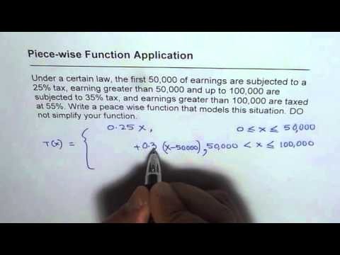 Piecewise Functions Word Problems Worksheet Unique Piecewise Function for Three Different Tax Rates