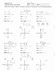 Piecewise Functions Worksheet Answer Key Inspirational Worksheet Rational Functions 1 Answers Algebraz Trig