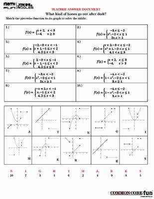 Piecewise Functions Worksheet Answer Key New Worksheet Piecewise Functions Answers