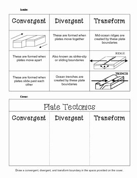 Plate Boundary Worksheet Answers Best Of Plate Tectonics Foldable Geology