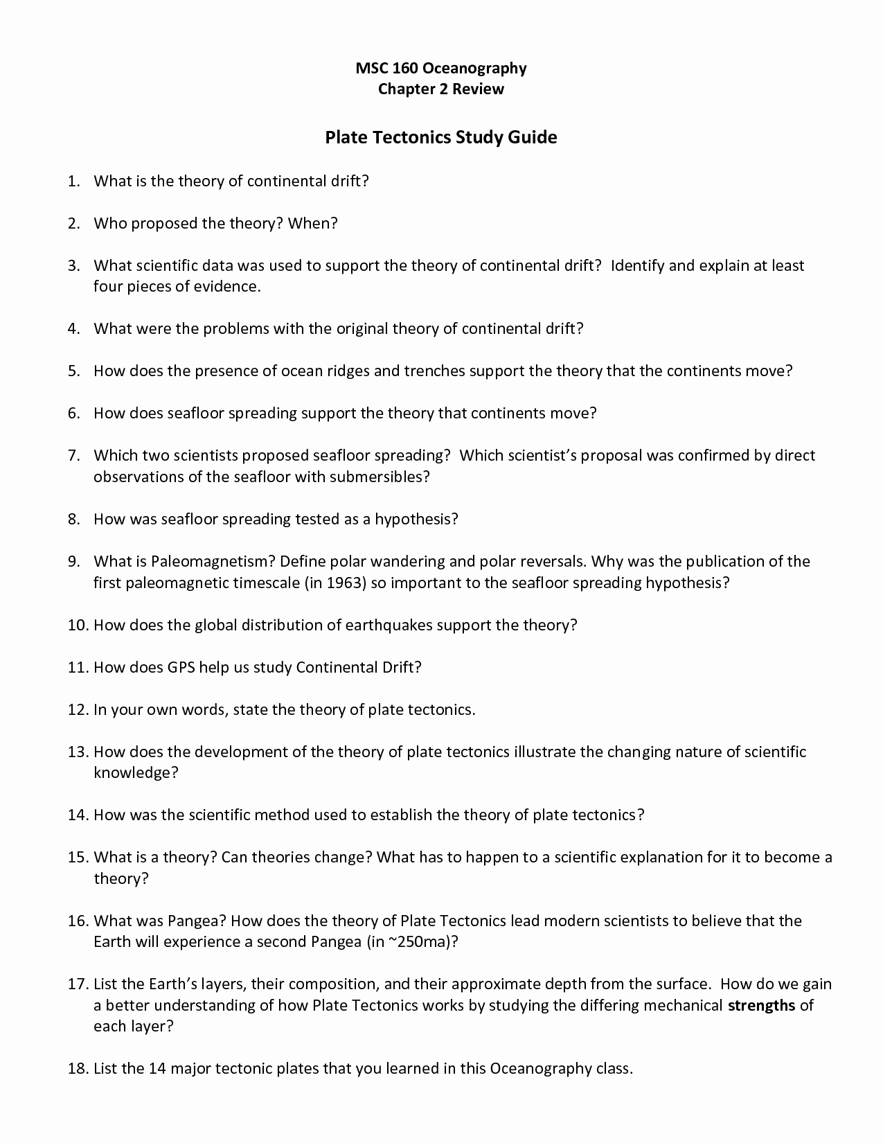 Plate Tectonic Worksheet Answers Awesome 15 Best Of Types Boundaries Worksheet
