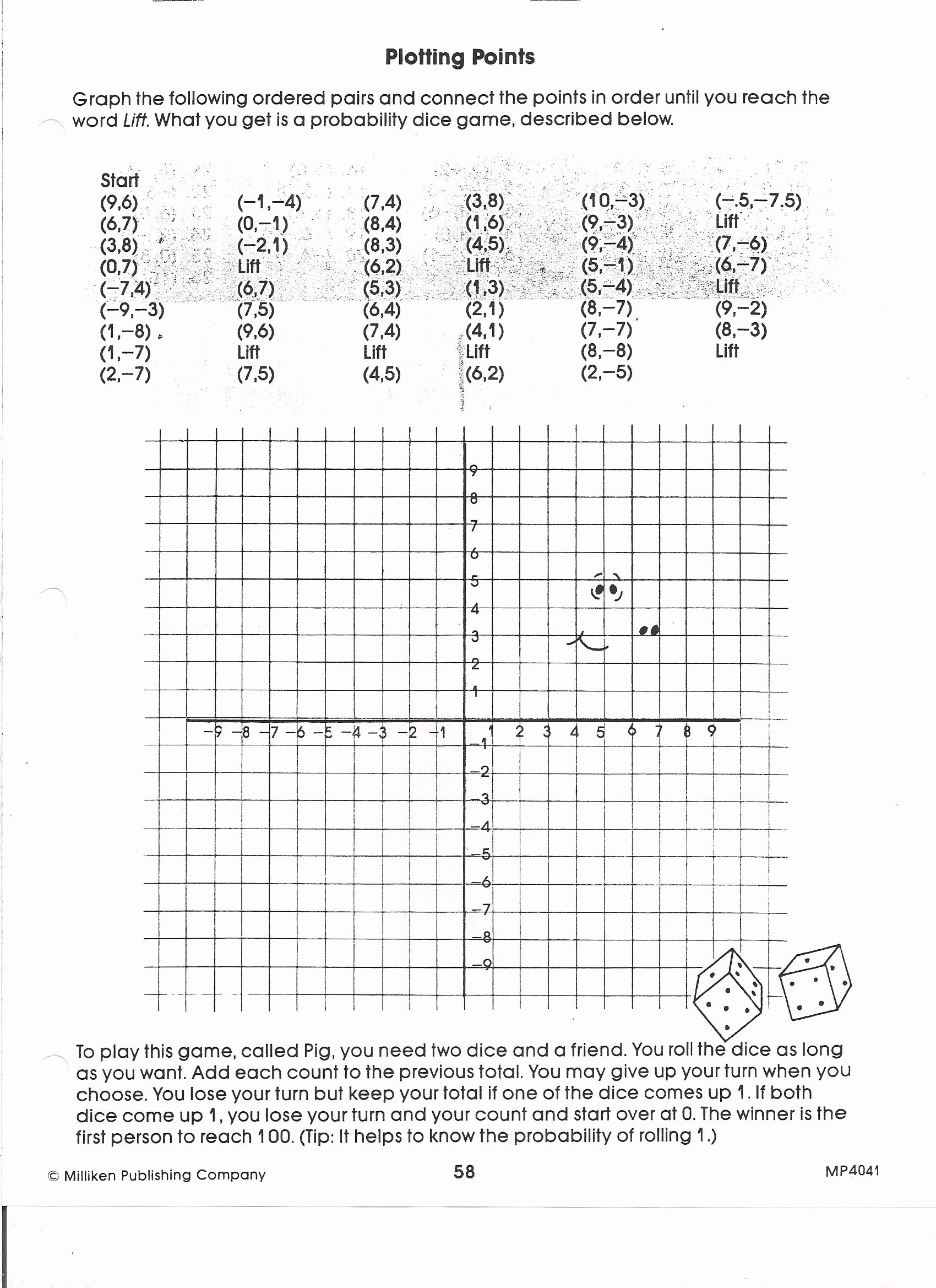 Plotting Points On Graph Worksheets