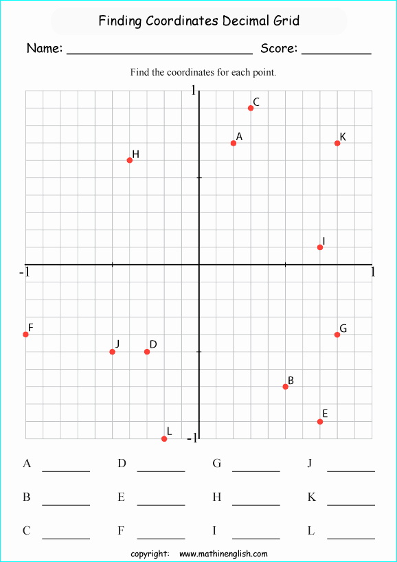 Plotting Points Worksheet Pdf Beautiful Grade 6 Math Plotting and Coordinates Worksheet for