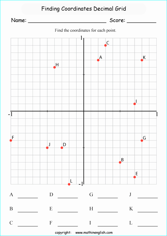 50 Plotting Points Worksheet Pdf