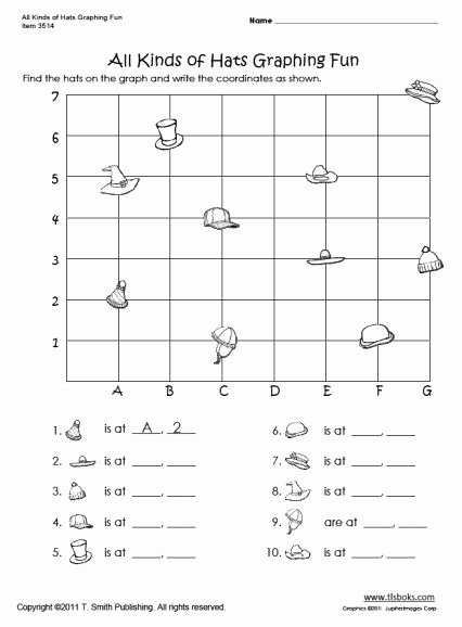 Plotting Points Worksheet Pdf Luxury Snapshot Image Of All Kinds Of Hats Graphing Activity