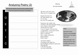 Poetic Devices Worksheet 1 New Analysing Poetry Poetic Devices and Acronym to Analyse