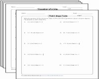 Point Slope form Worksheet Best Of Linear Equation Of A Line Worksheets