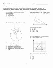 Points Of Concurrency Worksheet Answers Awesome Circumcenter Lesson Plans &amp; Worksheets Reviewed by Teachers
