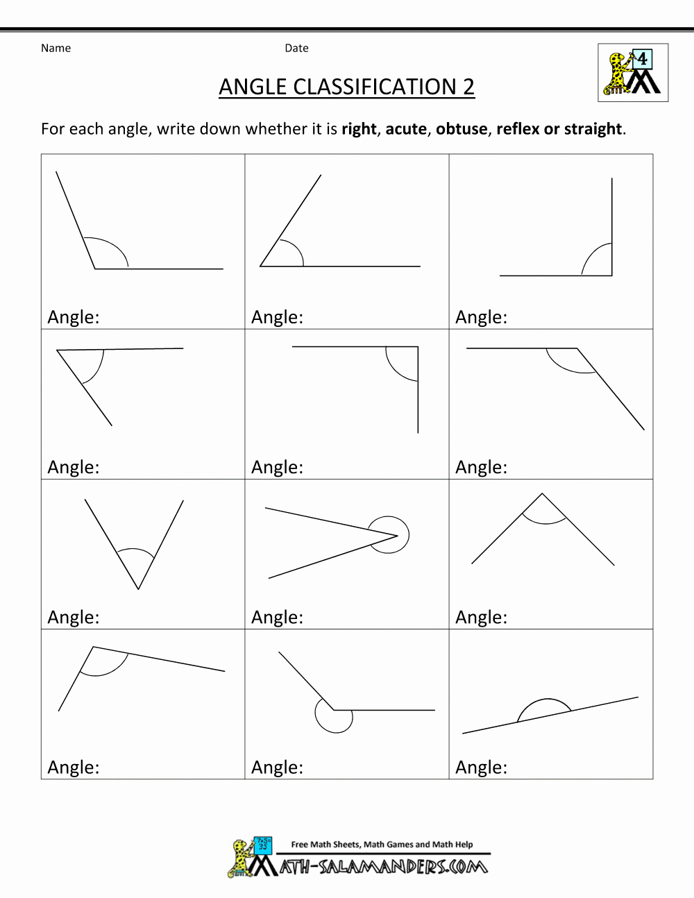 Polygon and Angles Worksheet Elegant 4th Grade Geometry