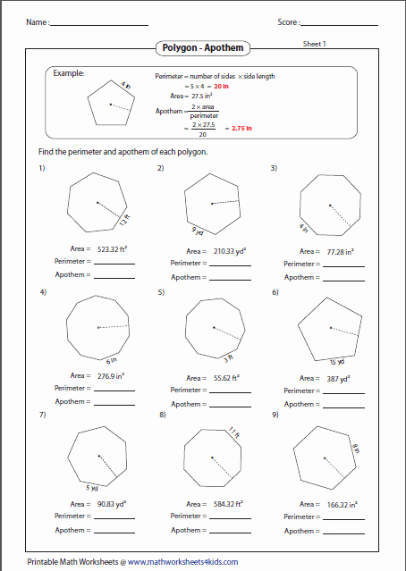 Polygon and Angles Worksheet Elegant Polygon Worksheets