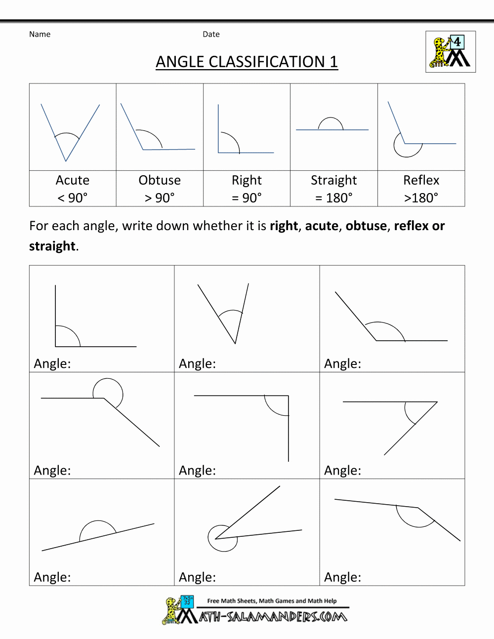 Polygon and Angles Worksheet New 4th Grade Geometry