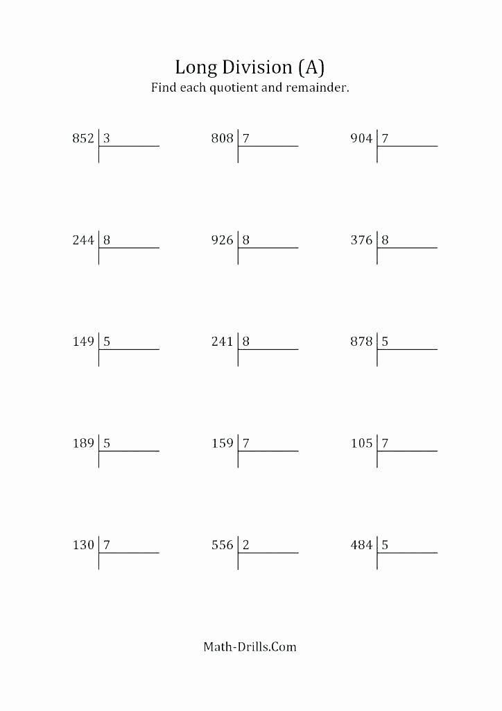 Polynomial Long Division Worksheet Inspirational Long Division Worksheets with Answers Pdf – Skgold
