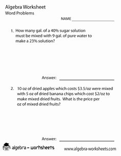 Polynomial Word Problems Worksheet Fresh 1000 Images About Algebra Worksheets On Pinterest