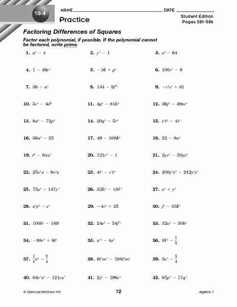 Polynomials Worksheet with Answers Beautiful Factoring Polynomials Worksheet with Answers