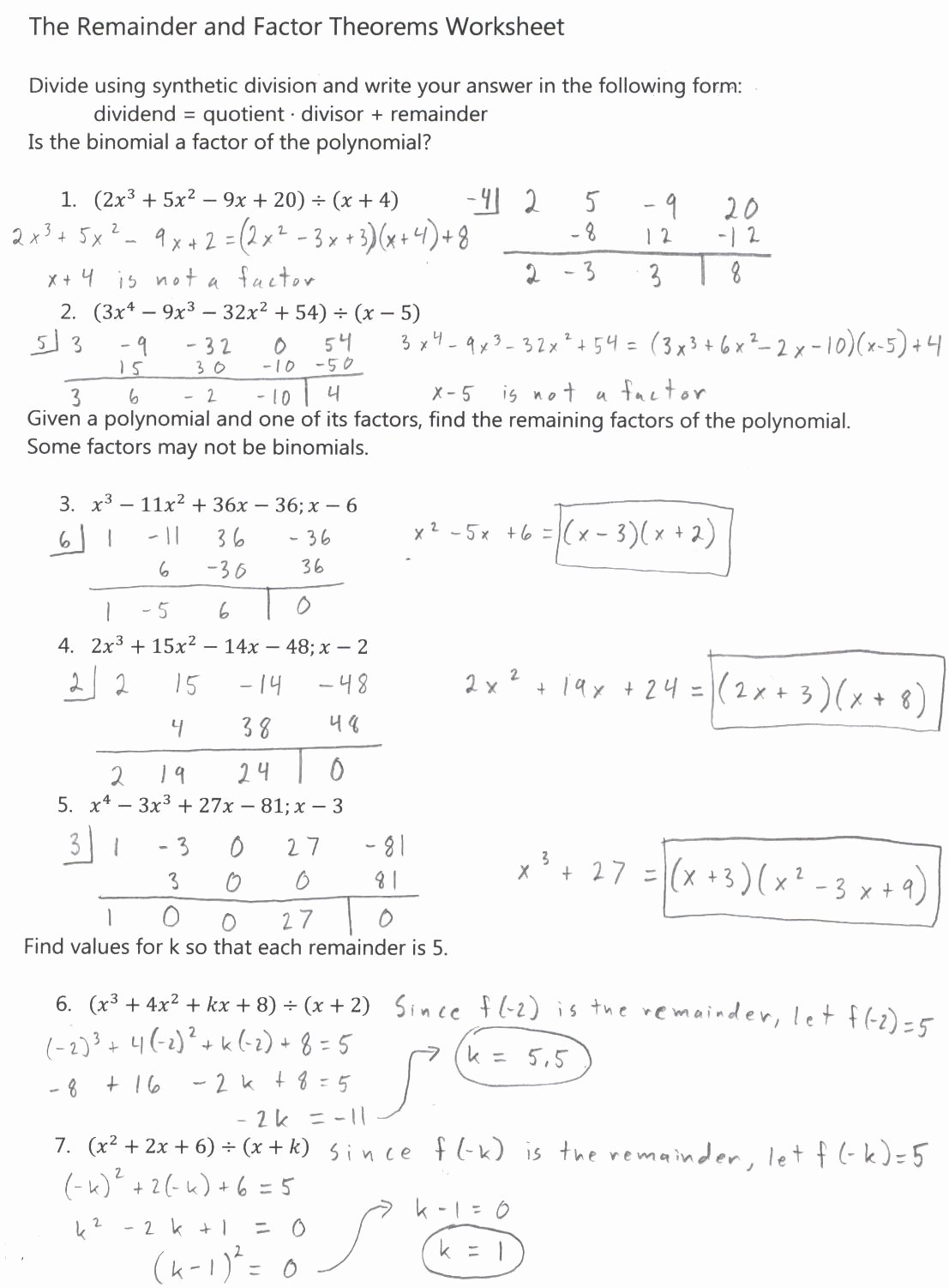 50 Polynomials Worksheet With Answers Chessmuseum Template Library