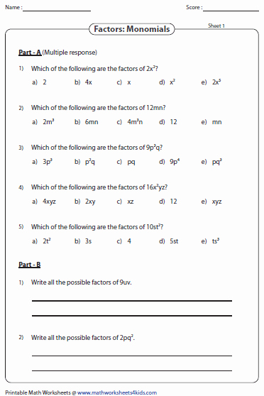Polynomials Worksheet with Answers New Factoring Polynomial Worksheets