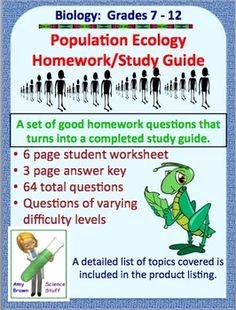 Population Ecology Graphs Worksheet Answers Awesome Science Biology On Pinterest